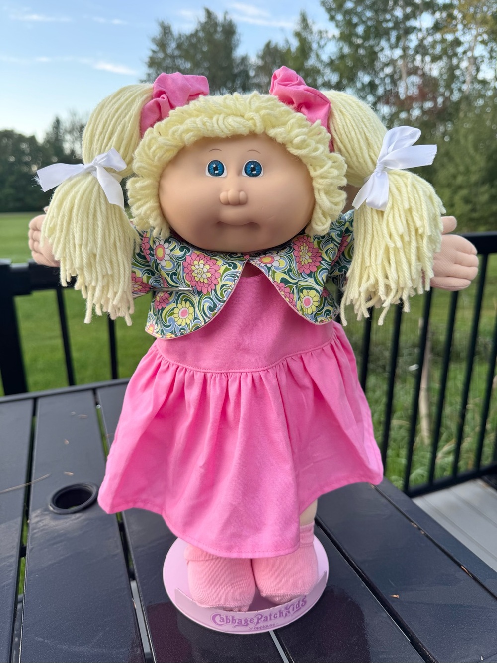 💗 Cabbage Patch Kids lemon hair Doll in Pink Dress 💗